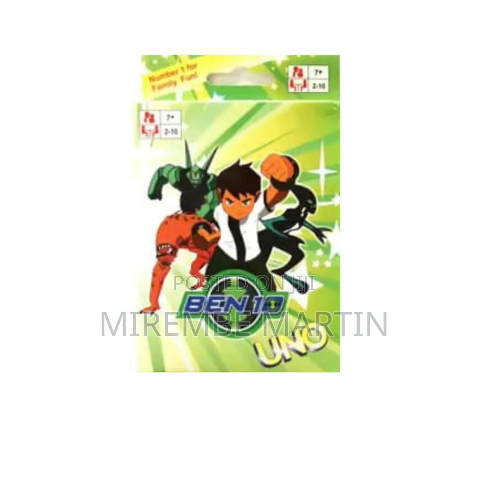 Ben 10 Uno Playing Cards.