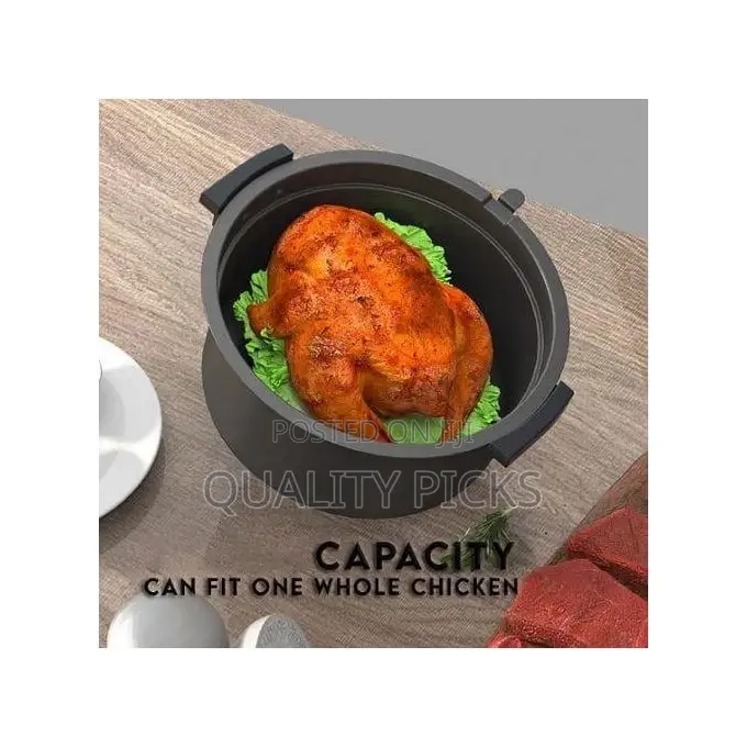 Silver Crest 10L Large Capacity Air Fryer Grill- Black