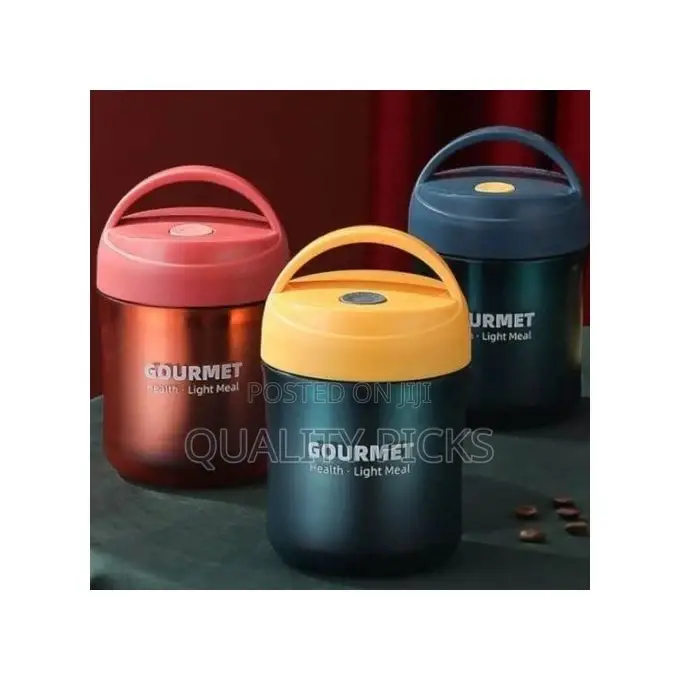 Gourmet Plastic Insulated Lunch Box Thermal Food Flask