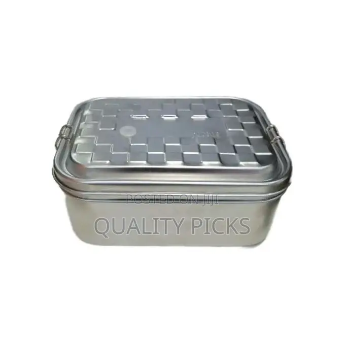 Stainless Steel Rectangle Lunch Box With Buckle Leak-Proof
