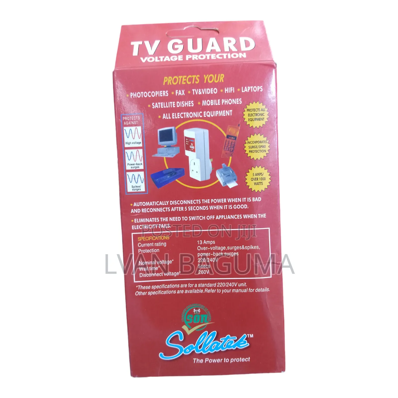 Sollatek TV Guard - Guard Your Home Appliances