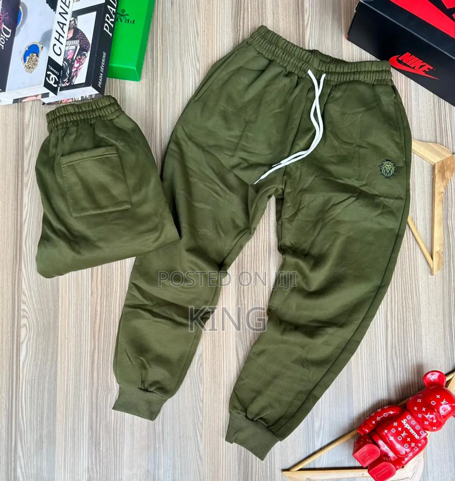 Army Green Sweater Pants