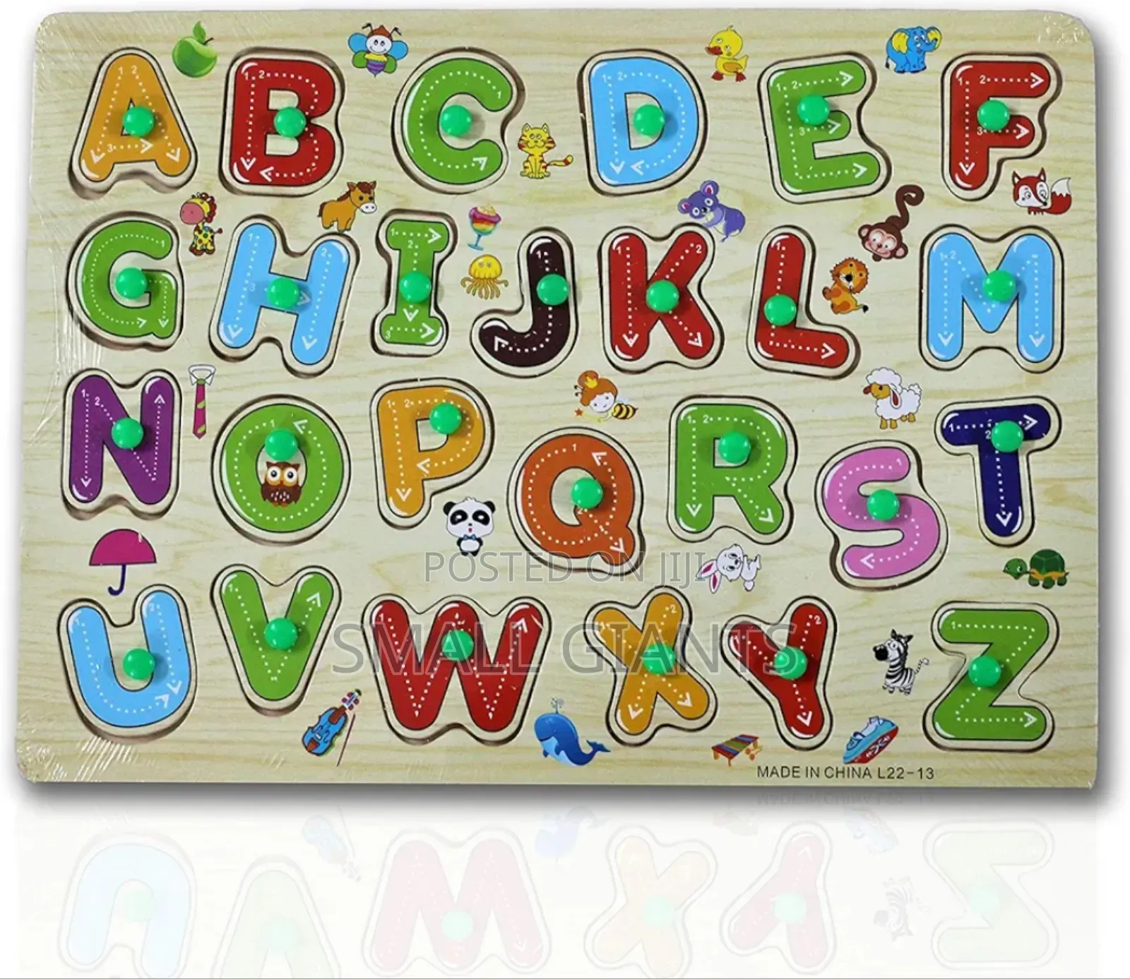 Wooden ABC Learning Puzzle Toy for Kids