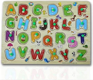 Wooden ABC Learning Puzzle Toy for Kids