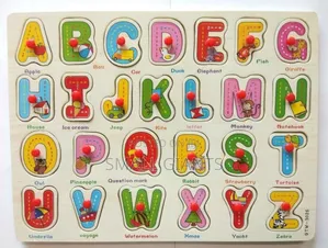 Wooden ABC Learning Puzzle Toy for Kids