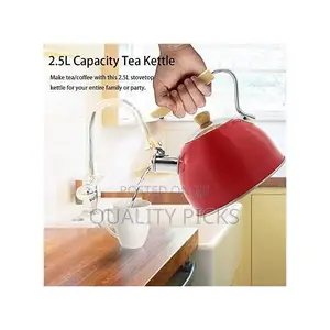 Kaisa Villa 2.5 Litre Teapot Steel Whistling Tea Kettle