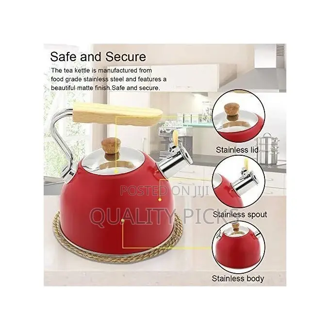 Kaisa Villa 2.5 Litre Teapot Steel Whistling Tea Kettle