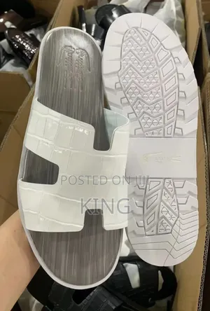 Leather White Casual Sandals