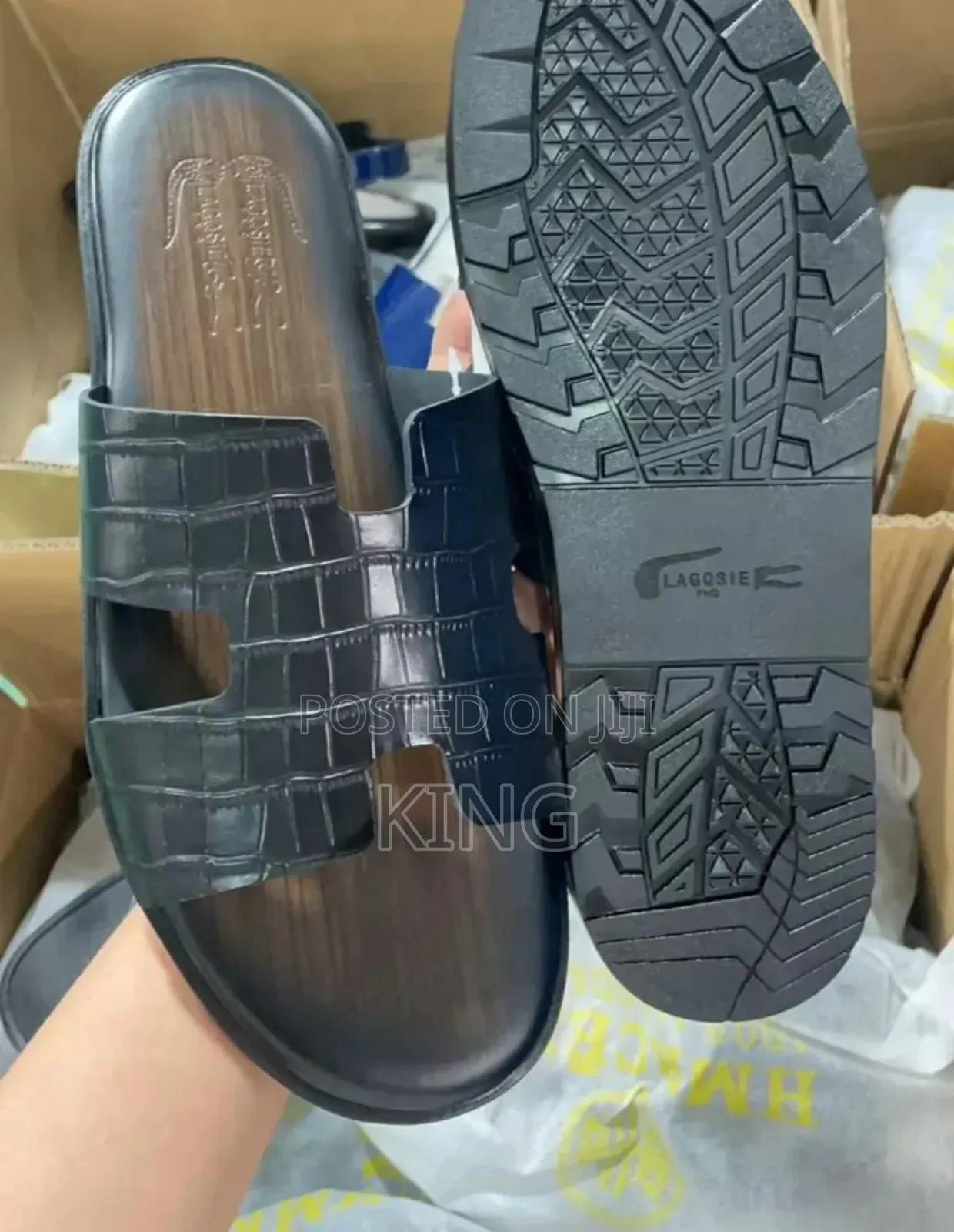 Charys Paris Leather Sandals