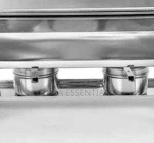 Triple 3 Compartment Chatting Dish Food Warmer- Silver