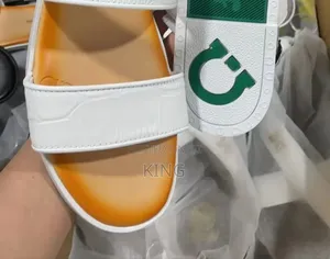 Cleon White Leather Sandals