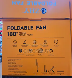 Classic New Model Portable Foldable Fan ZHY 180° Adjustable