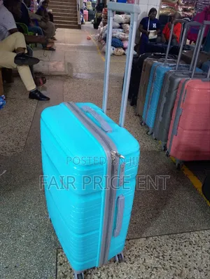 Pure Rubber Plastic Suitcases.Medium.( Blue)