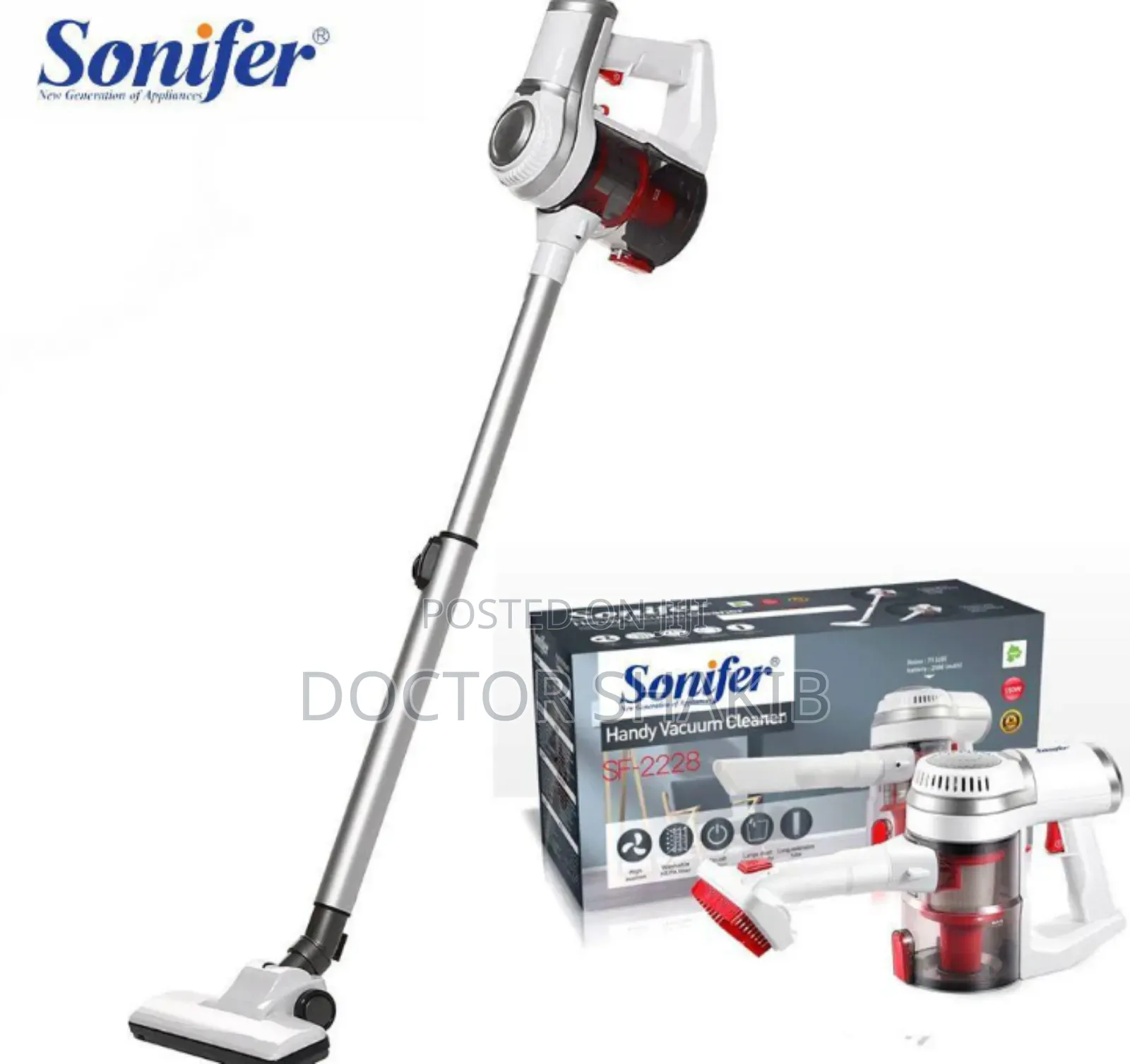 Sonifer SF-2228 Wireless Vacuum Cleaner