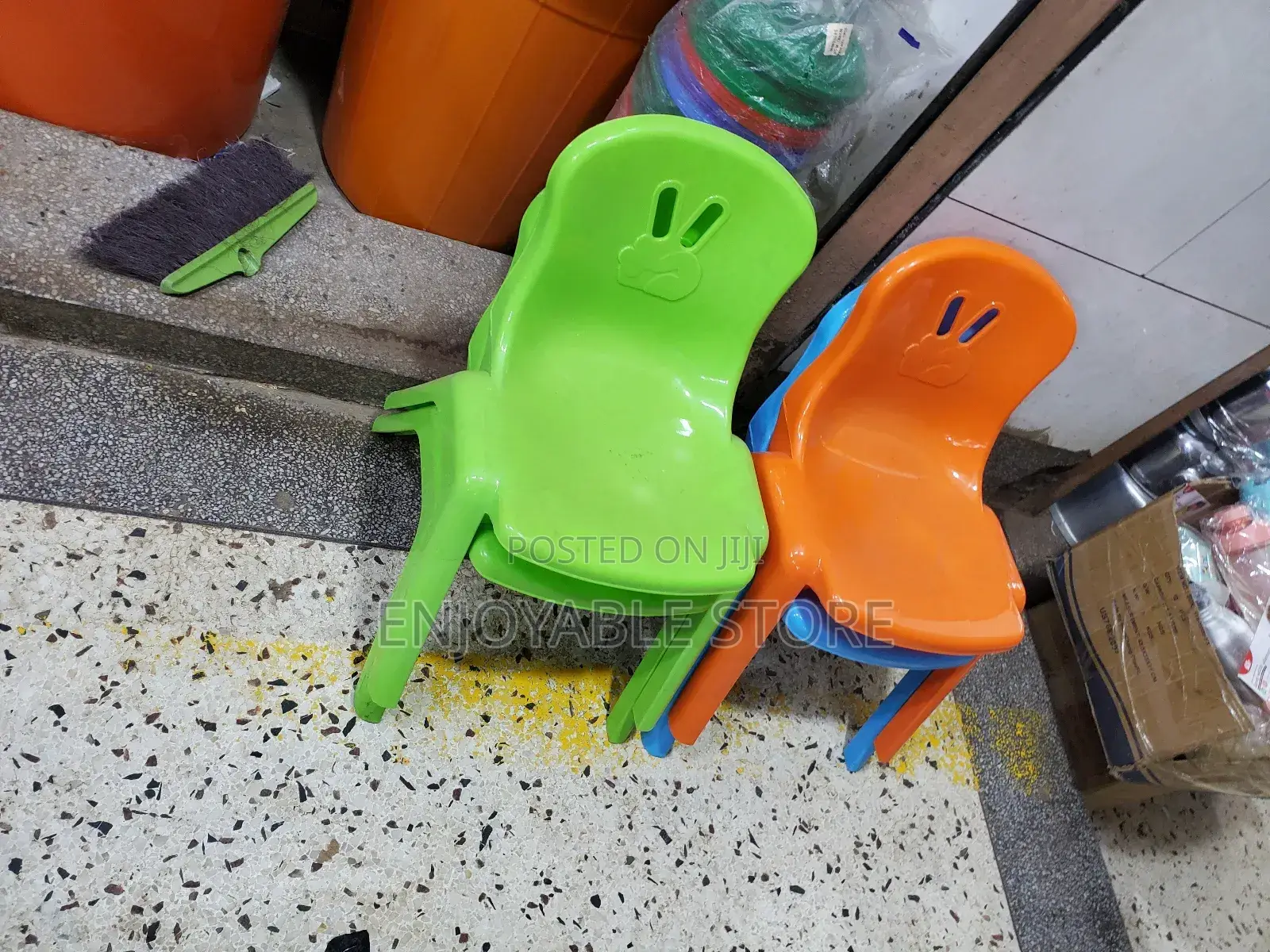 Nursery Plastic Kids Chairs Armless