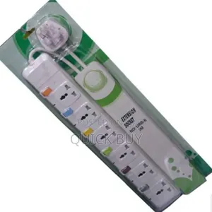 Photo - Original Heavy Duty Fused Power 6way 3meter Extension Cable