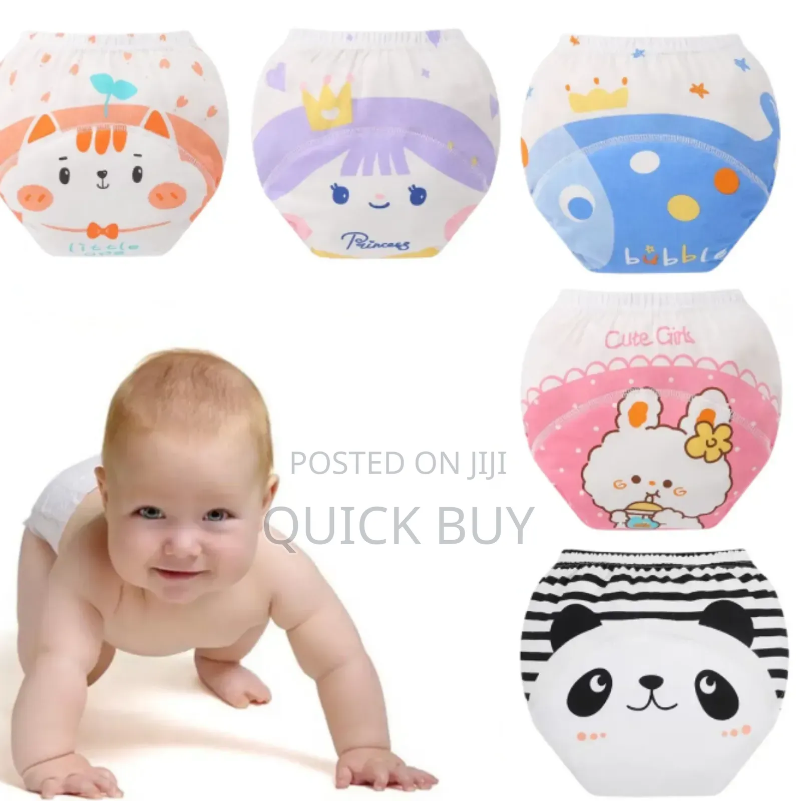 Ultimate Hygiene Waterproof Reusable Cotton Baby Diaper Pant