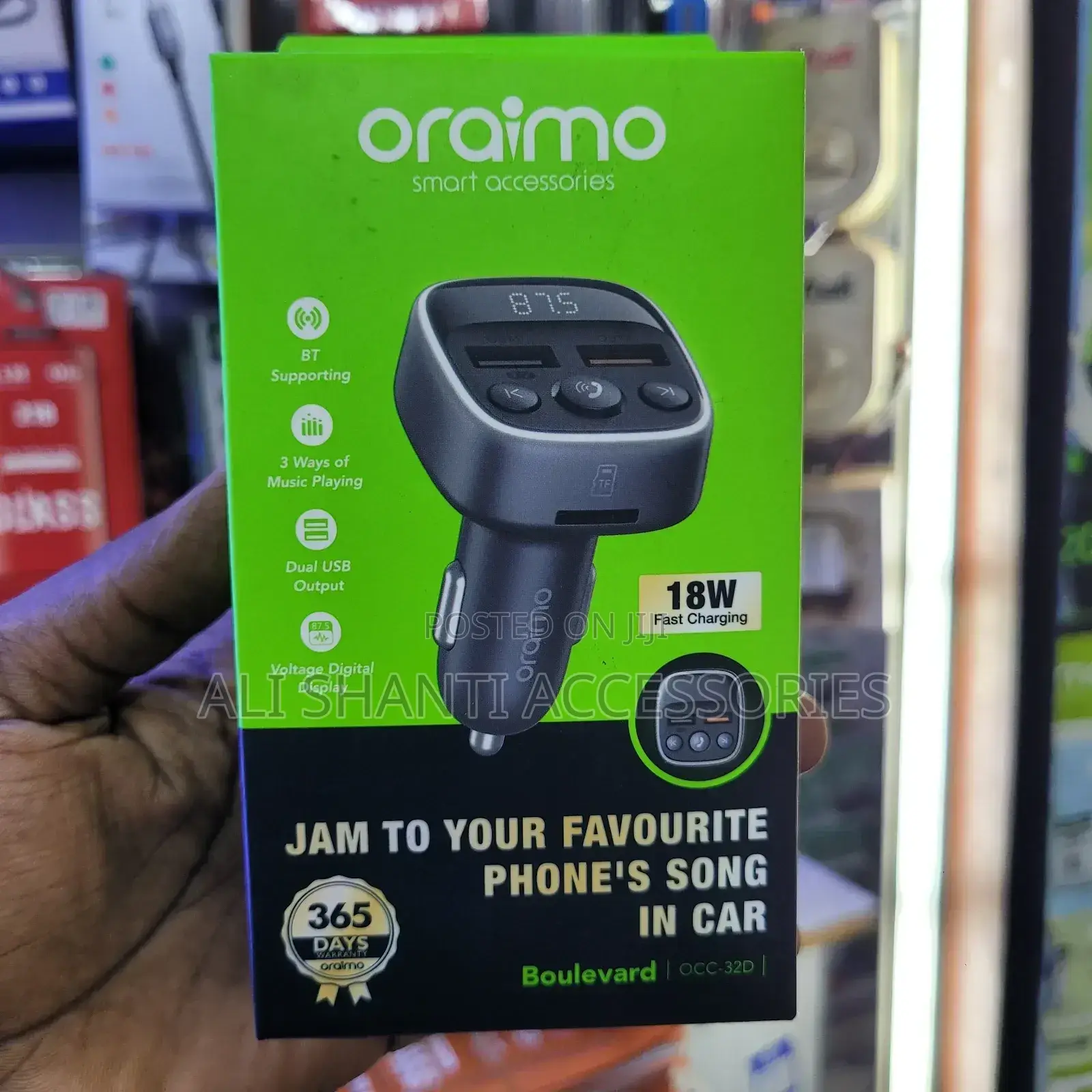 Oraimo Car Mp3 Bluetooth and Modulator and FM