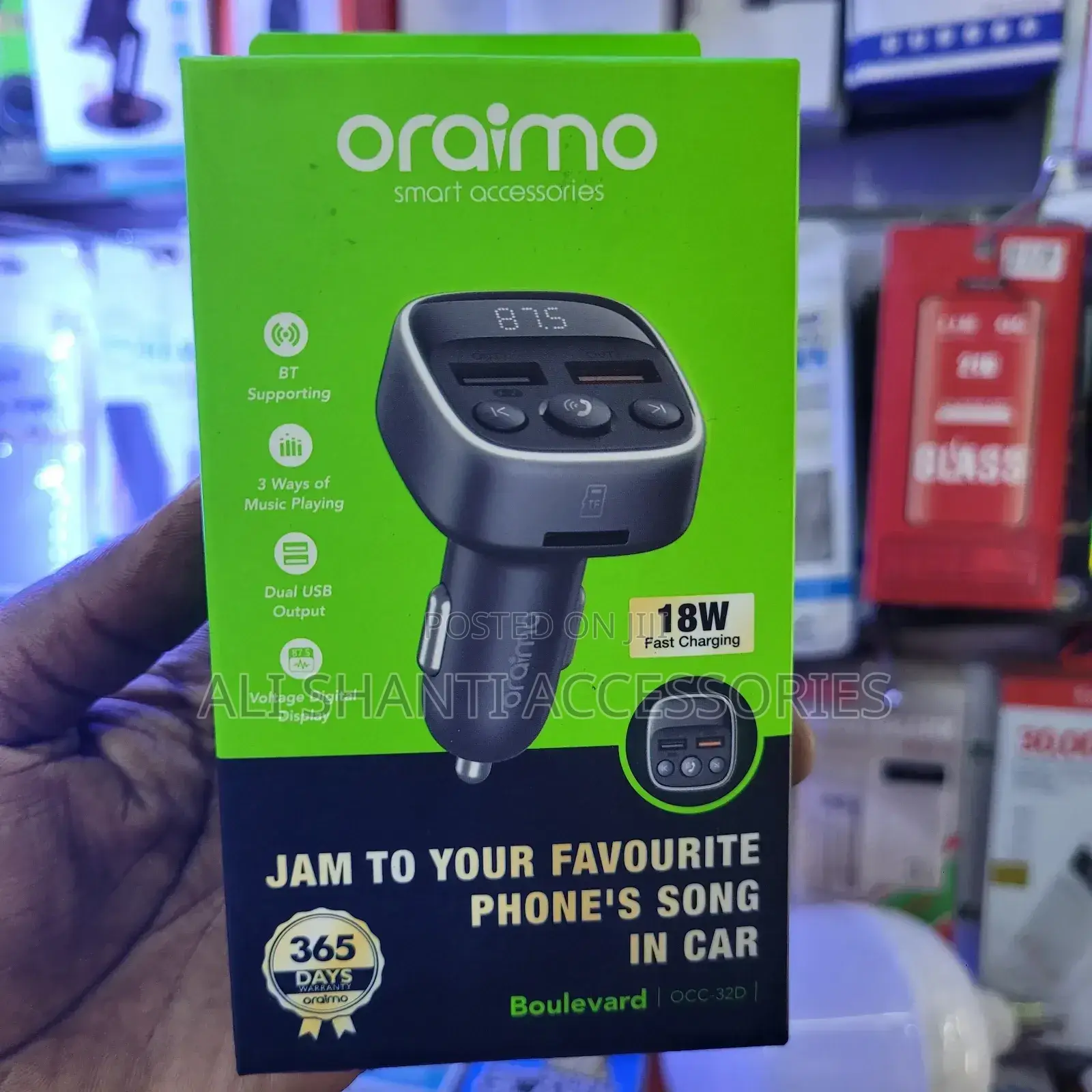 Oraimo Car Mp3 Bluetooth and Modulator and FM