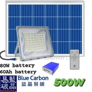 500W Blue Carbon Flood Lights/ 60ah Lithium Battery.