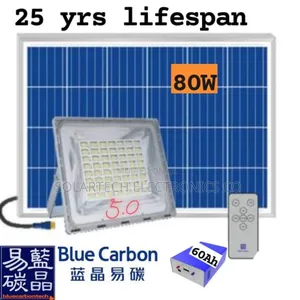 5.0 Blue Carbon Wawa Solar Flood Lights Vid