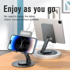 Photo - Foldable Rotatable Desk Phone Stand