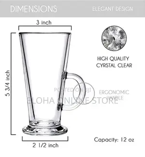 12pcs Latte Coffee Glasses/ Mugs