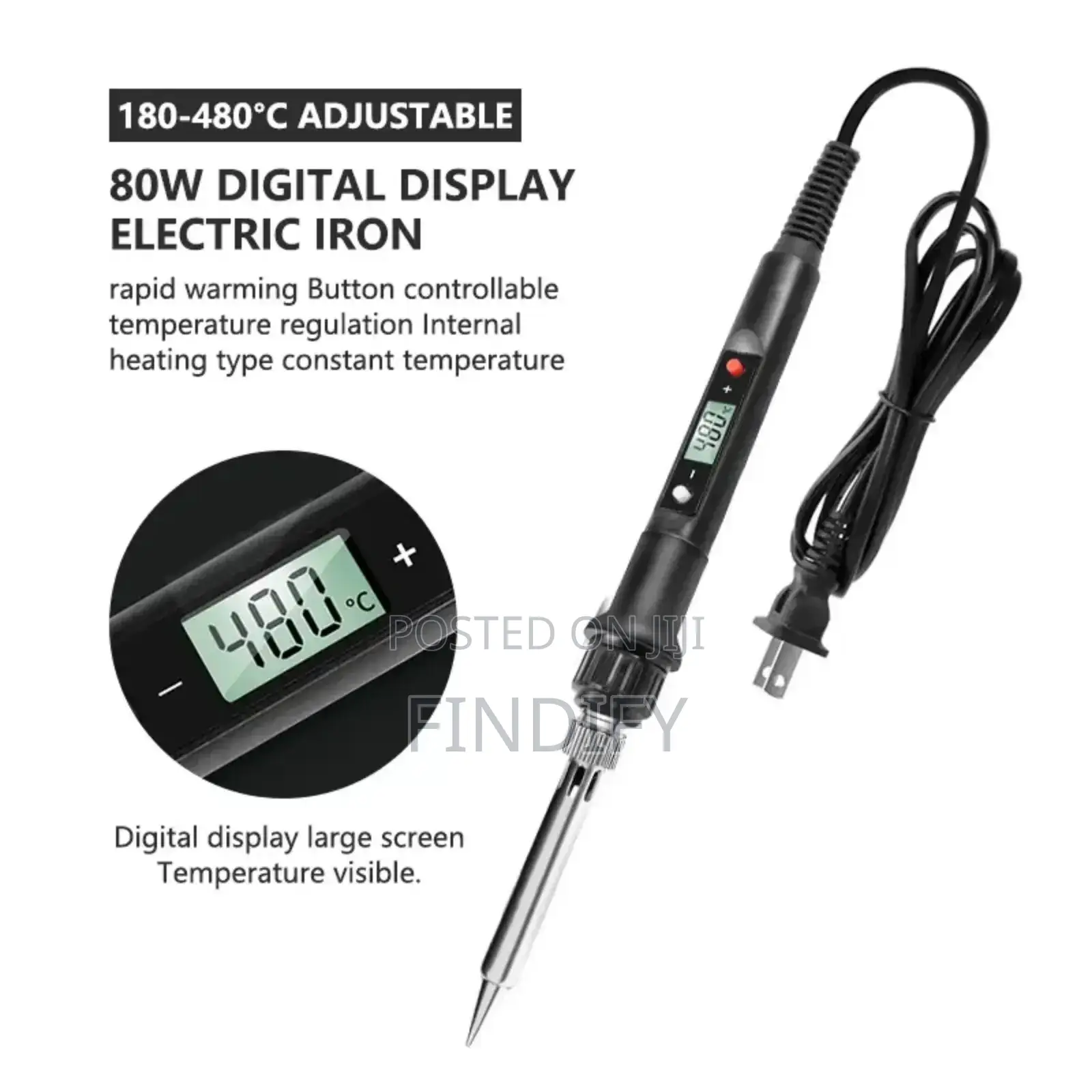 LCD Digital Display Temperature Adjustable Soldering Iron