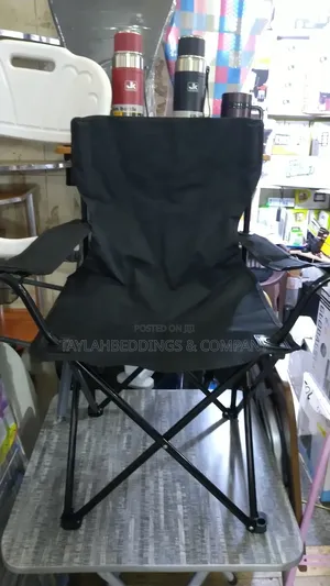 Outdoor Barbecue Folding Camping Chair Beach Stool Cupholder