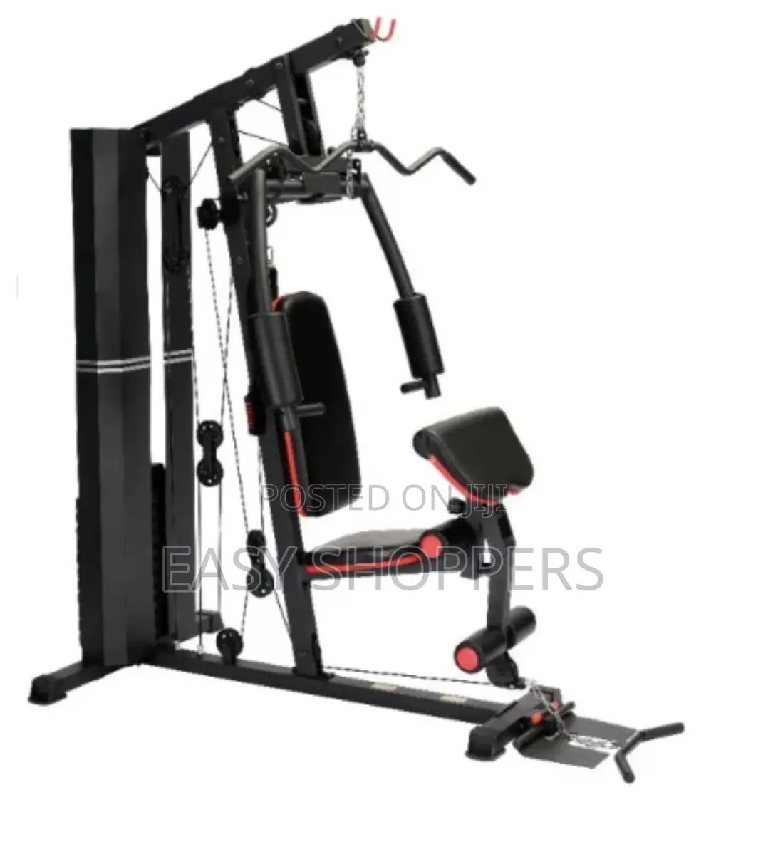Black Polished Mild Steel Multipurpose Home Gym Machine