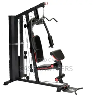 Black Polished Mild Steel Multipurpose Home Gym Machine