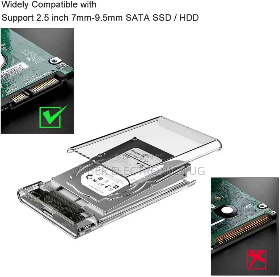 2.5" Hard Drive Enclosure SATA to USB 3.0 External Hard Driv