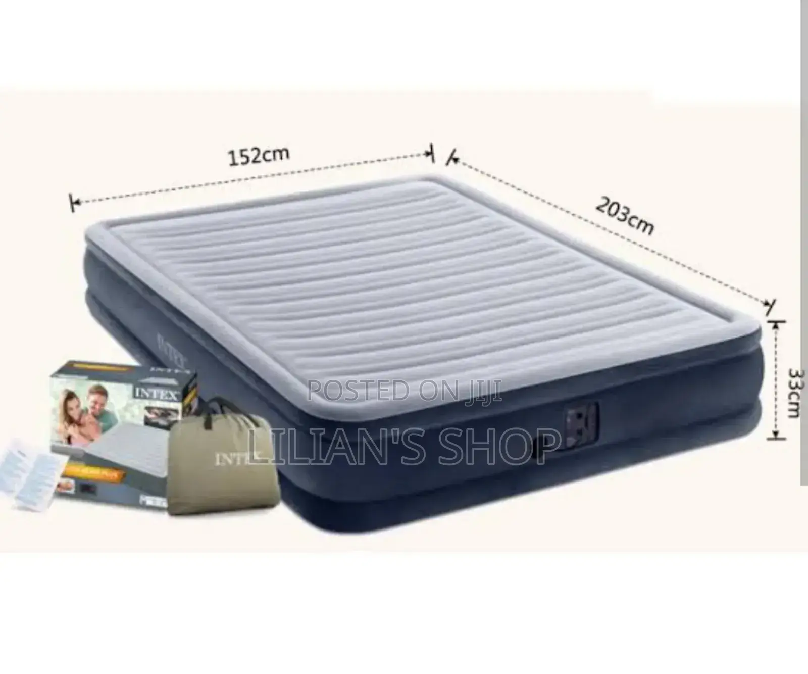 Intex 18" Comfortable Inflatable Air Mattress.