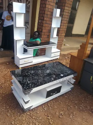 Photo - Tv Stand and Center Table White and Black Available