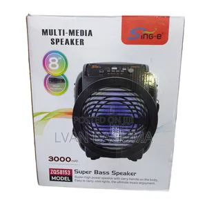 Photo - SINGE Mini Portable 8- Inch Loud Speaker - With Mic