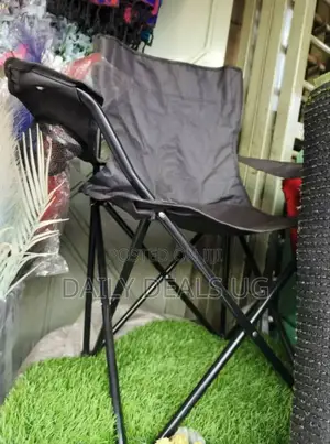 Black Adjustable Camping Chair