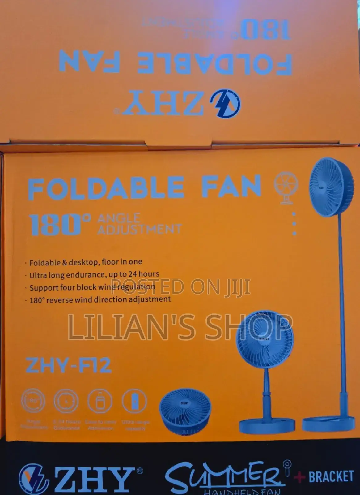ZHY Foldable Portable Fan
