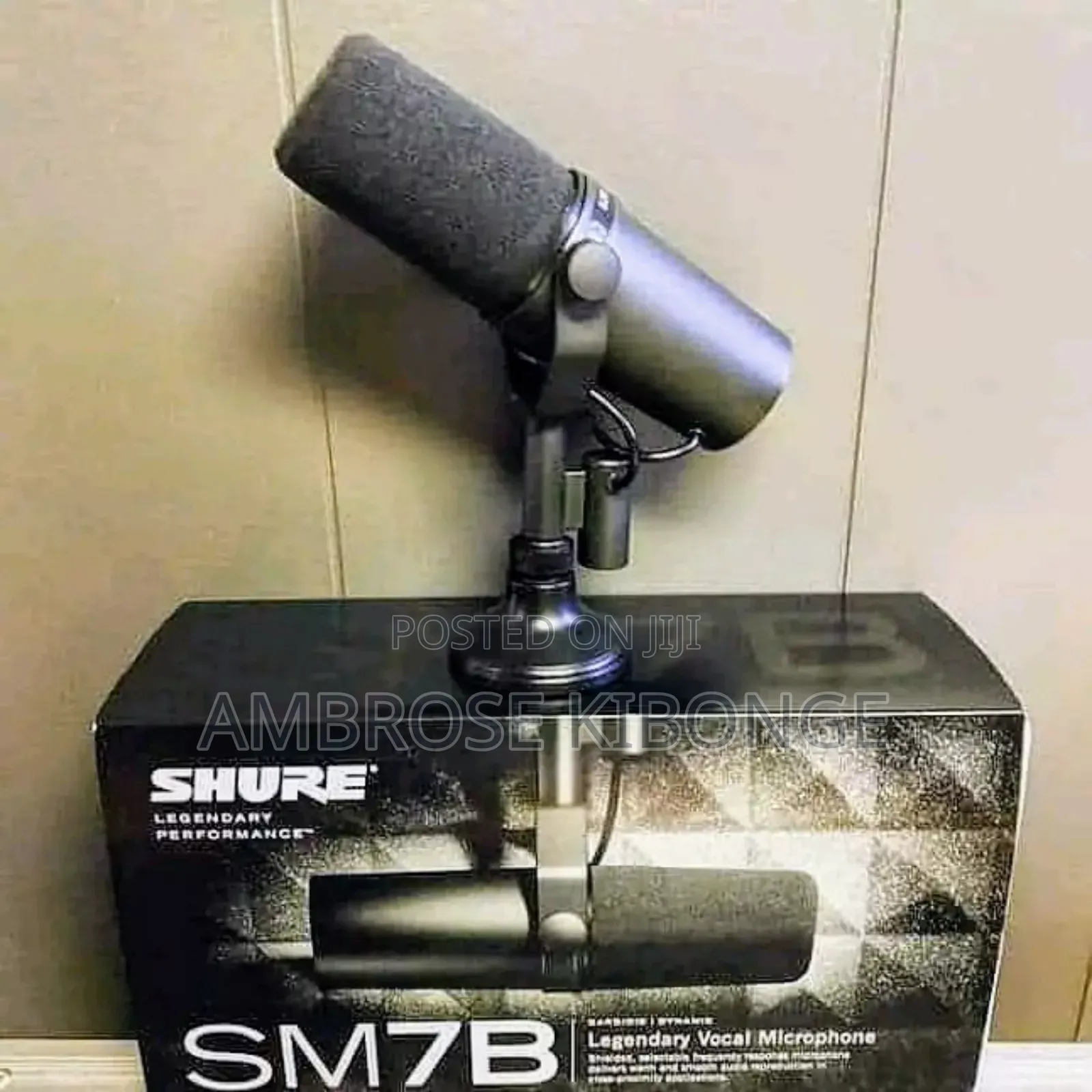 High Vocal Quality SHURE SM7B Condenser Studio Microphone.