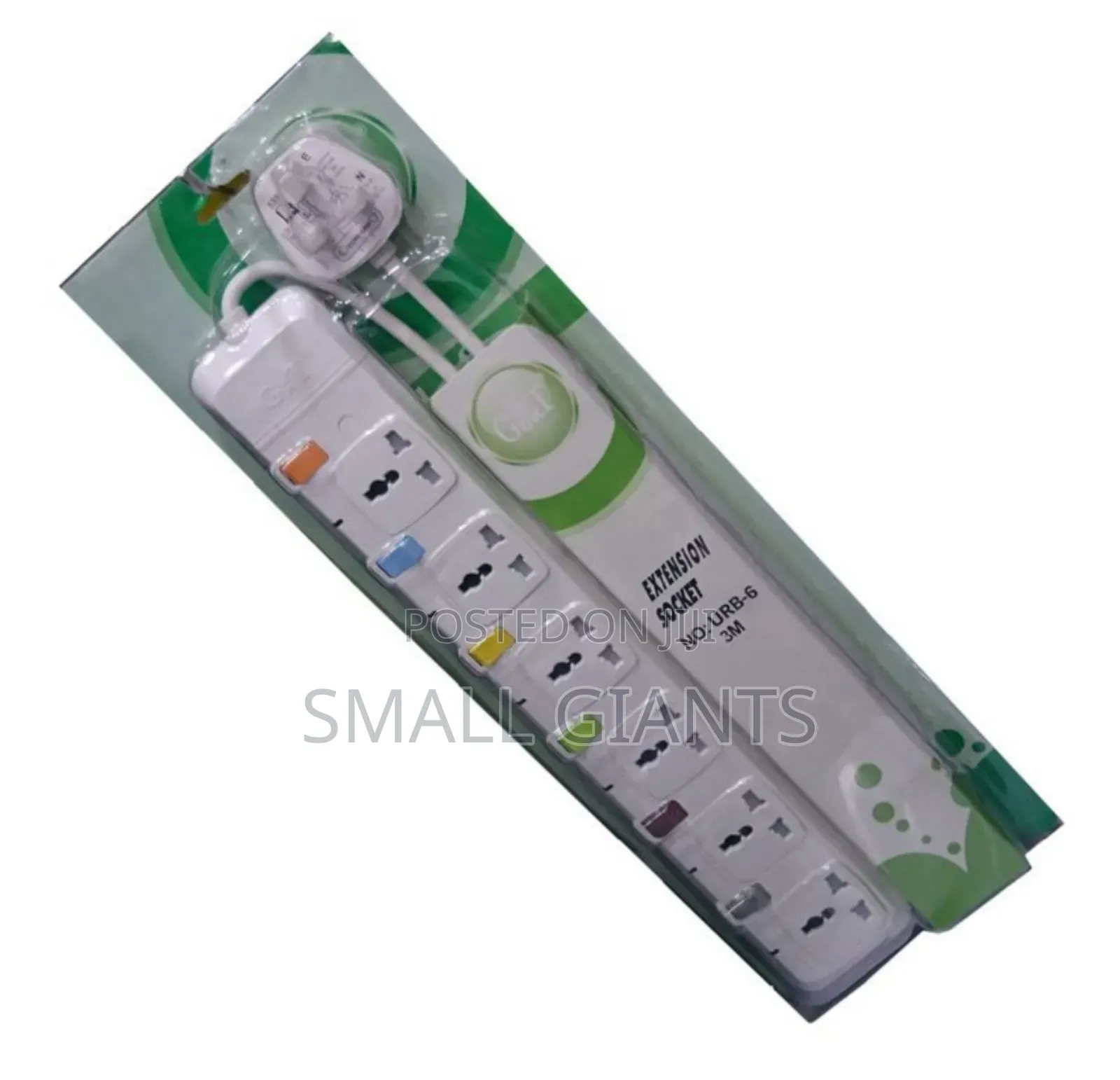 6 Way G T UK Power Extension