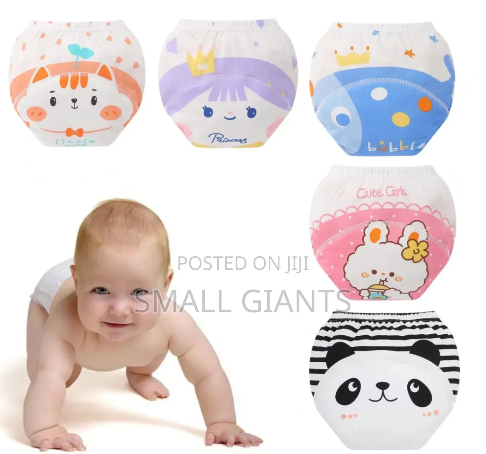 1pcs Reusable Baby Cotton Diaper Pants