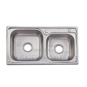 Stylish and Durable Square Double Bowl Kitchen Sink.