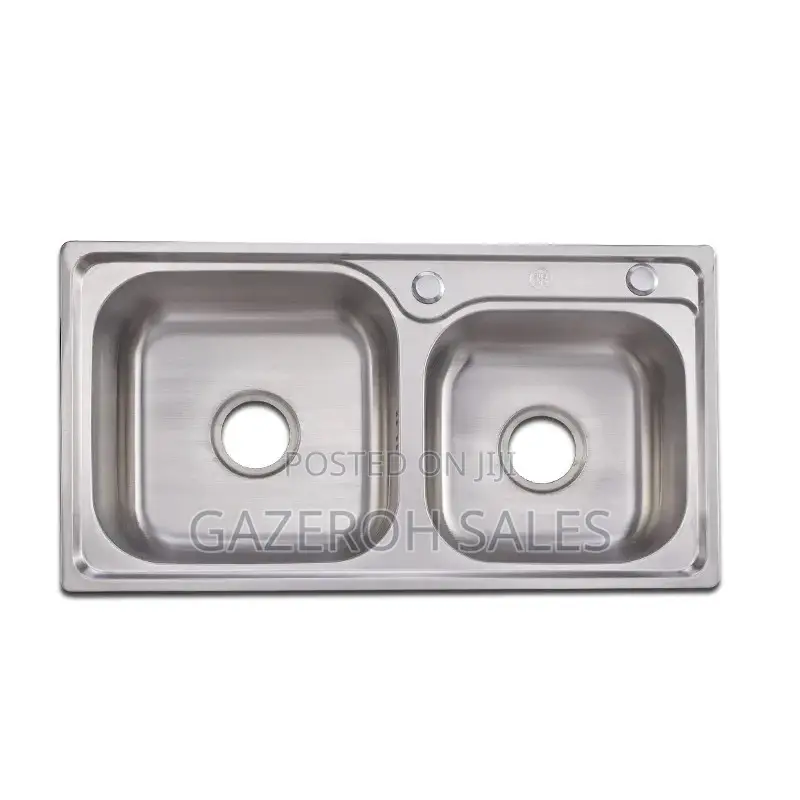 Stylish and Durable Square Double Bowl Kitchen Sink.