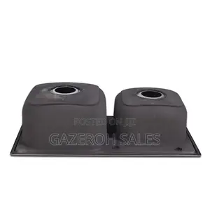 Stylish and Durable Square Double Bowl Kitchen Sink.