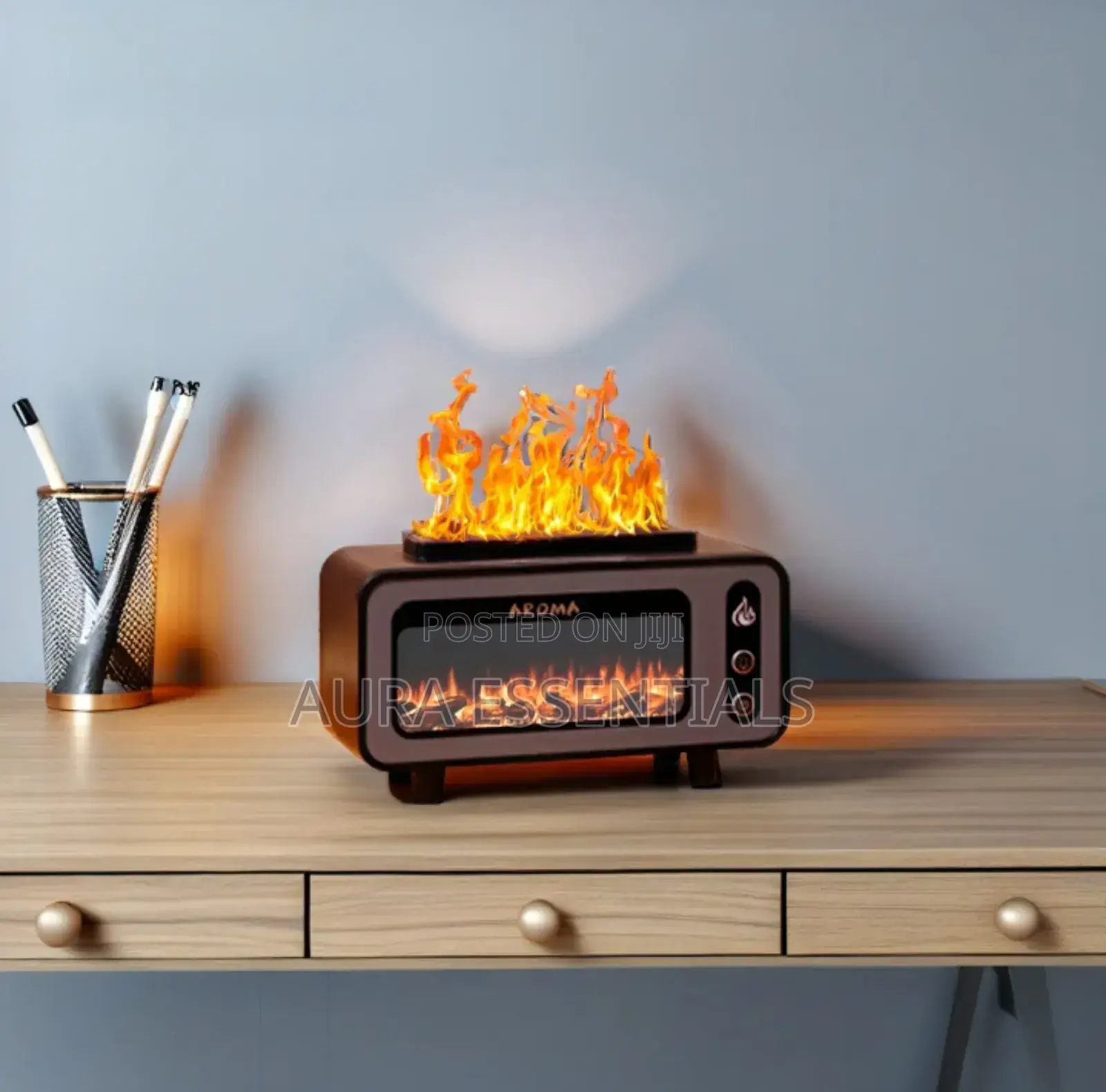 3D Simulated RGB Fire Flame Air Humidifier