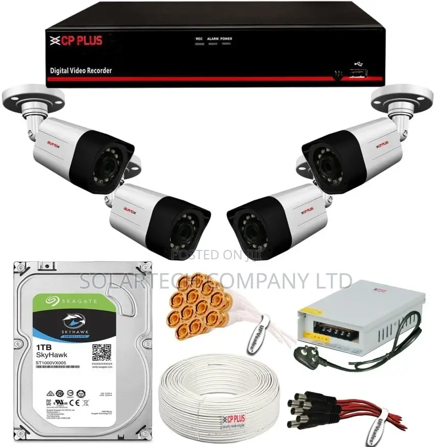 4 Channel CCTV Camera Kit/ Free Installation Around Wakaso.