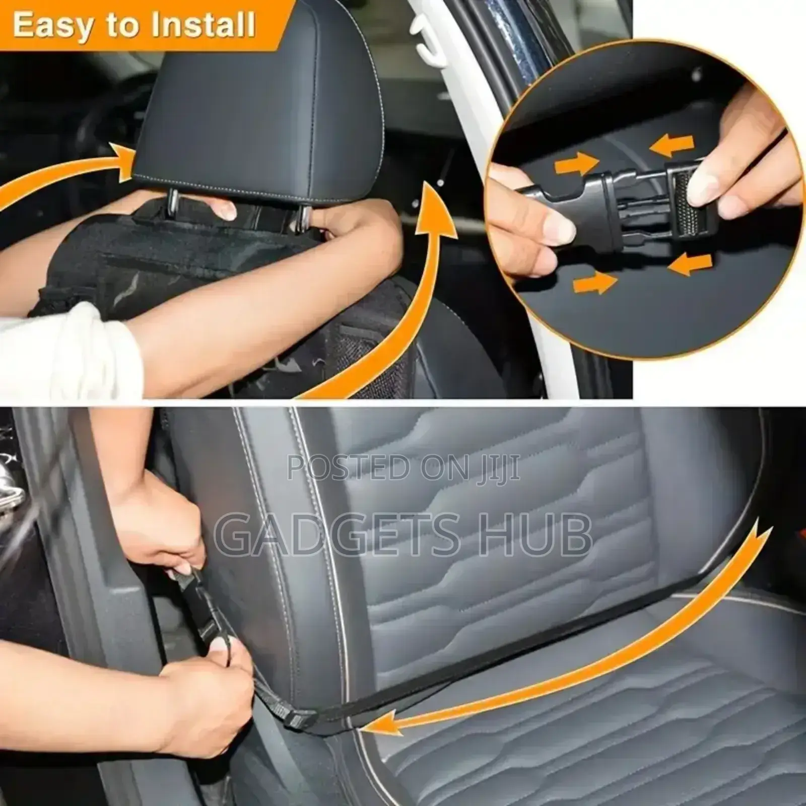 Car Storage Bag Seat Back Organizer Travel Mini Table Tray