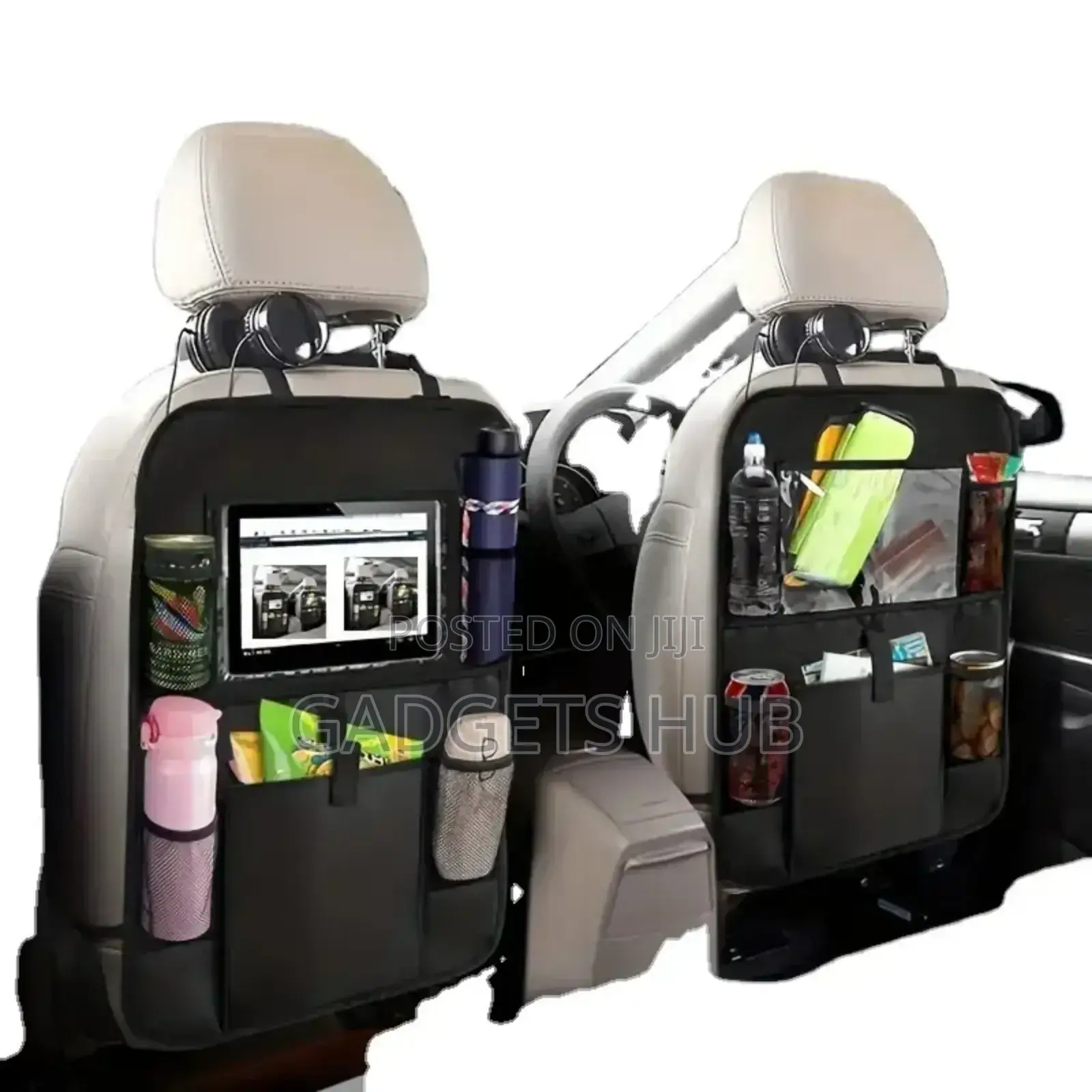 Car Storage Bag Seat Back Organizer Travel Mini Table Tray