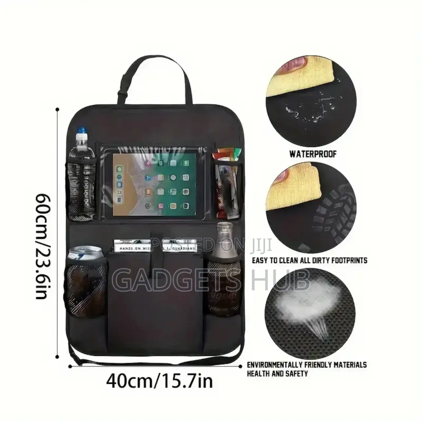 Car Storage Bag Seat Back Organizer Travel Mini Table Tray