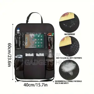 Car Storage Bag Seat Back Organizer Travel Mini Table Tray