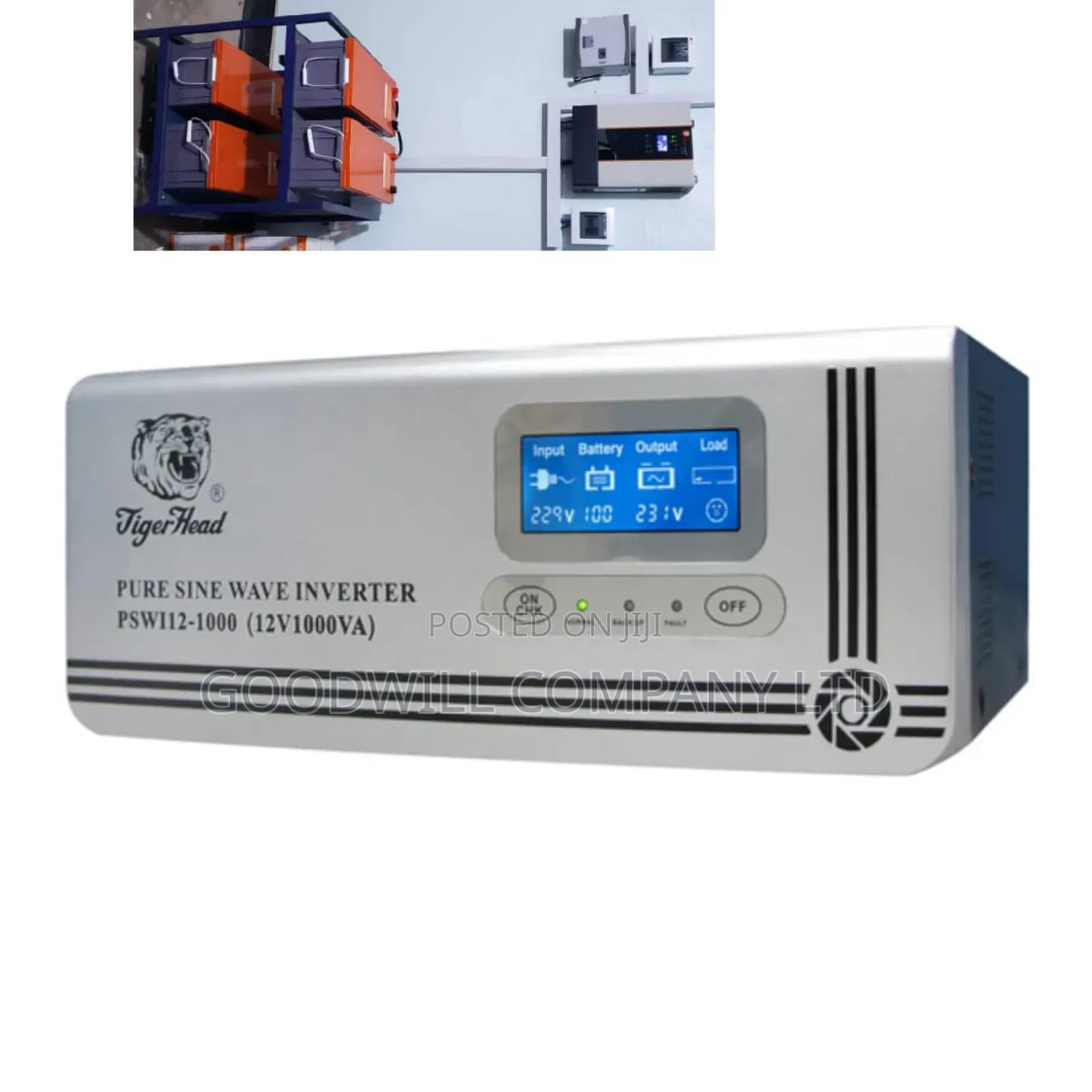 1000va / 1000w Tiger Head Pure Sine Wave UPS Inverter